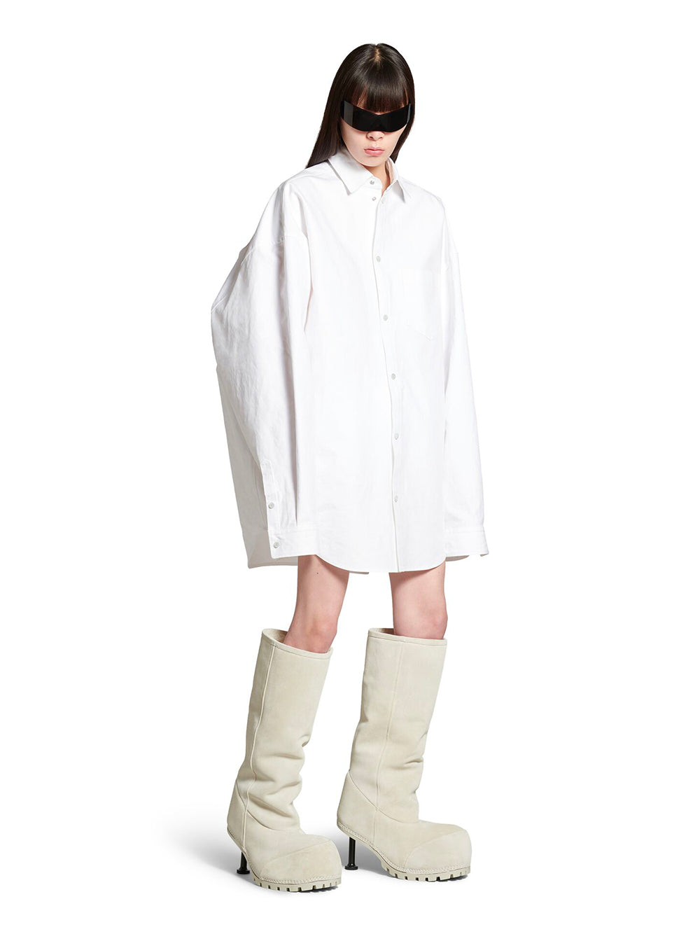 BALENCIAGA Men's Oversized Cotton Shirt