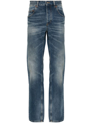 SAINT LAURENT PARIS Straight Leg Cotton Jeans for Women