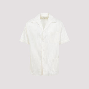 MAISON MARGIELA Men's Elegant Cotton and Silk Blend Shirt