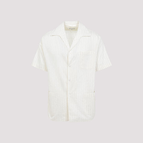 MAISON MARGIELA Men's Elegant Cotton and Silk Blend Shirt