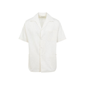 MAISON MARGIELA Men's Elegant Cotton and Silk Blend Shirt