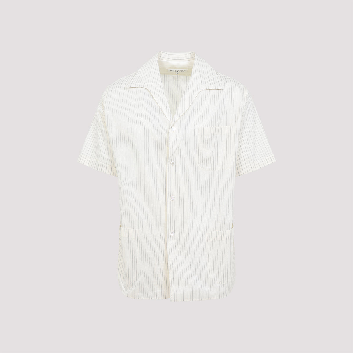 MAISON MARGIELA Men's Elegant Cotton and Silk Blend Shirt