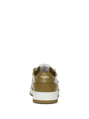 FENDI Men's Leather Sneakers - Match Series 2 cm