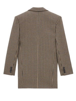 SAINT LAURENT PARIS Oversized Wool Blazer for Men