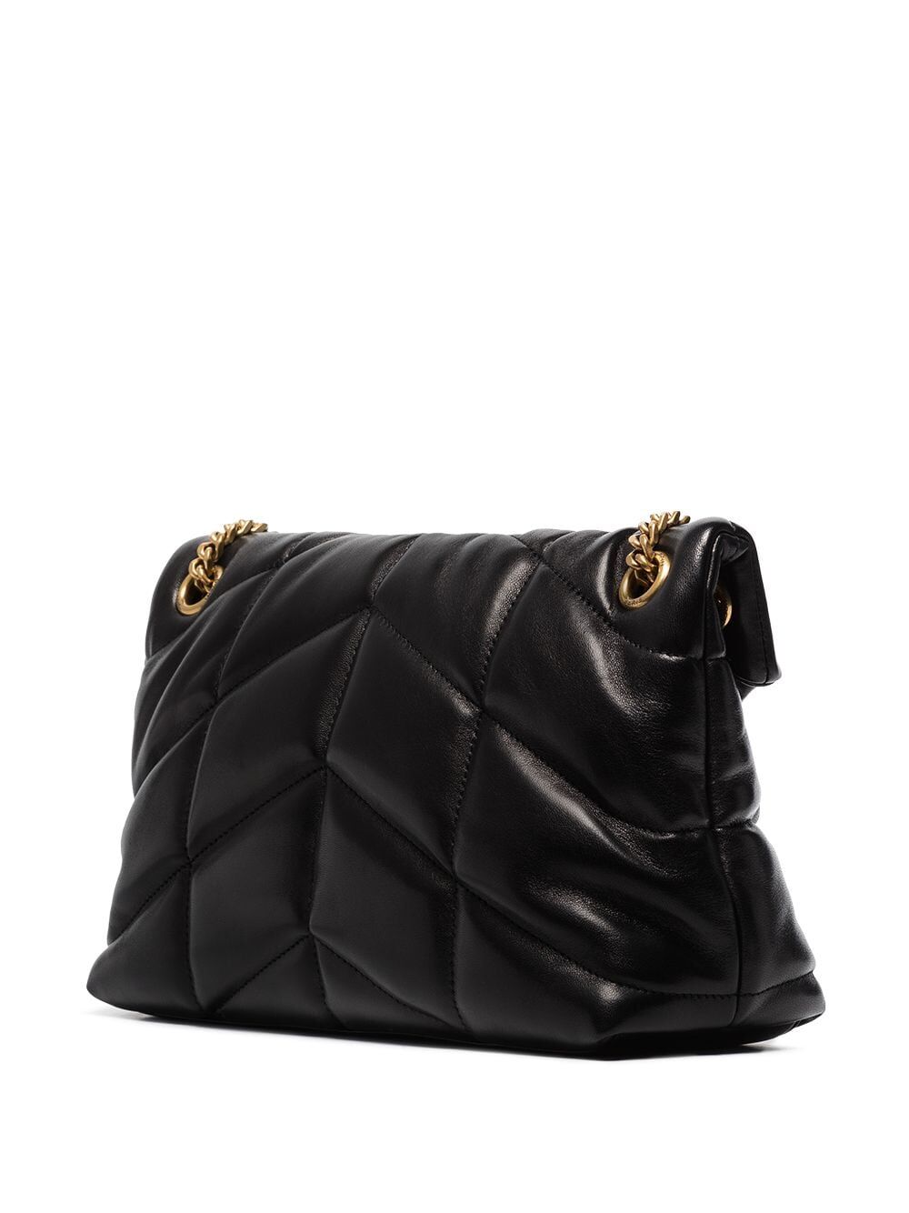 SAINT LAURENT PARIS Mini Puffer Handbag in Luxurious Lambskin