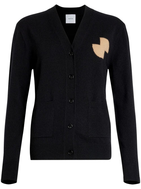 PATOU Relaxed Wool and Cashmere Cardigan for Men