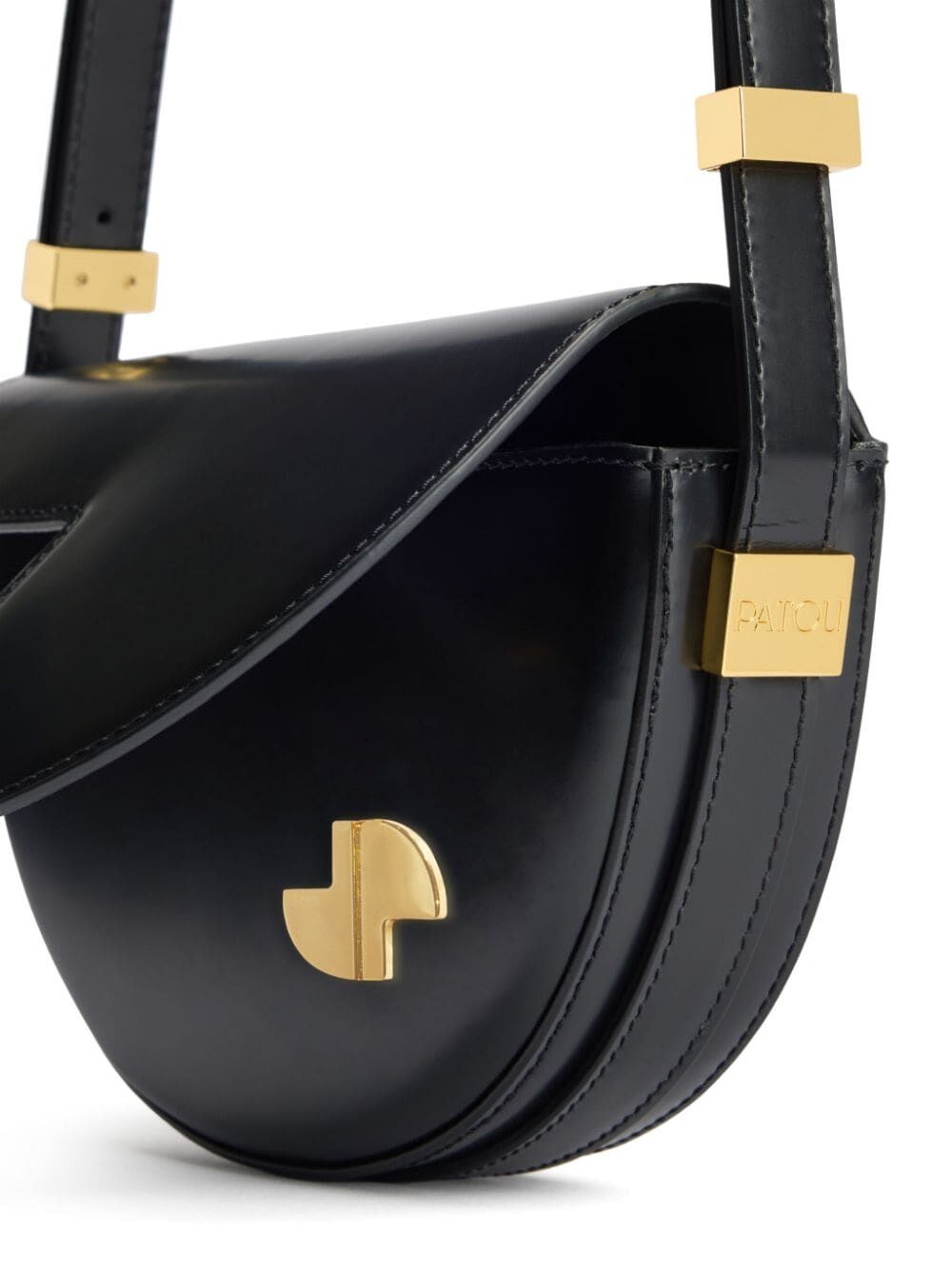 PATOU Mini Leather Shoulder Bag - 20 x 13 x 5 cm