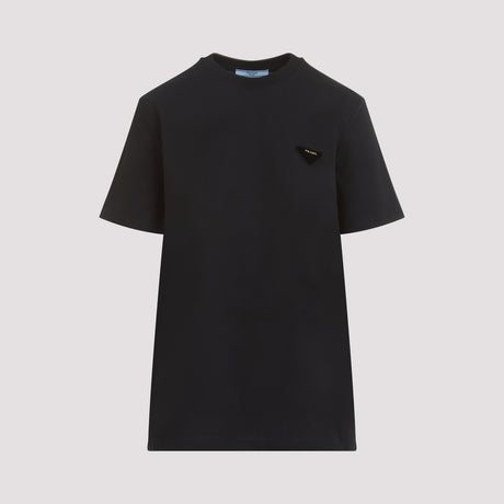 PRADA Logo Velvet T-Shirt