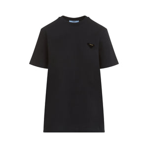 PRADA Logo Velvet T-Shirt