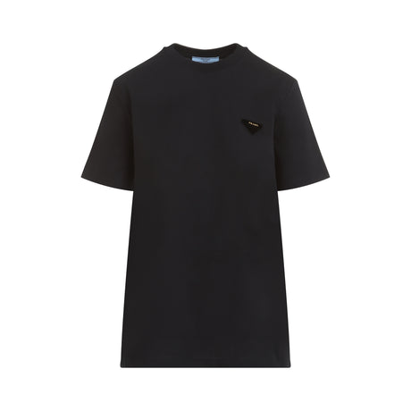 PRADA Logo Velvet T-Shirt