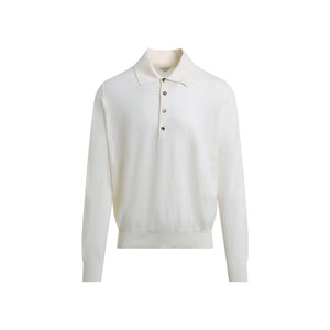 BOTTEGA VENETA Long Sleeve Cashmere Polo for SS25