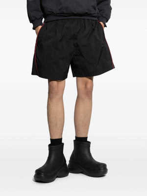 BALENCIAGA Embroidered Logo Mini Track Shorts