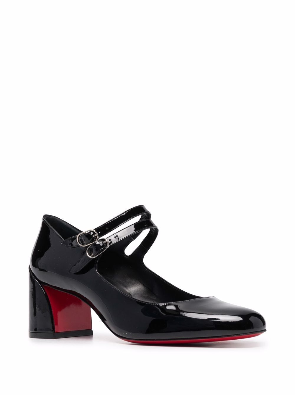 CHRISTIAN LOUBOUTIN Miss Jane 55 Block Heel Pumps