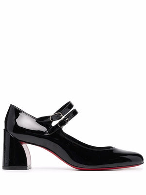 CHRISTIAN LOUBOUTIN Miss Jane 55 Block Heel Pumps