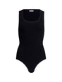 ALAÏA Sleeveless Mini Ribbed Knit Bodysuit