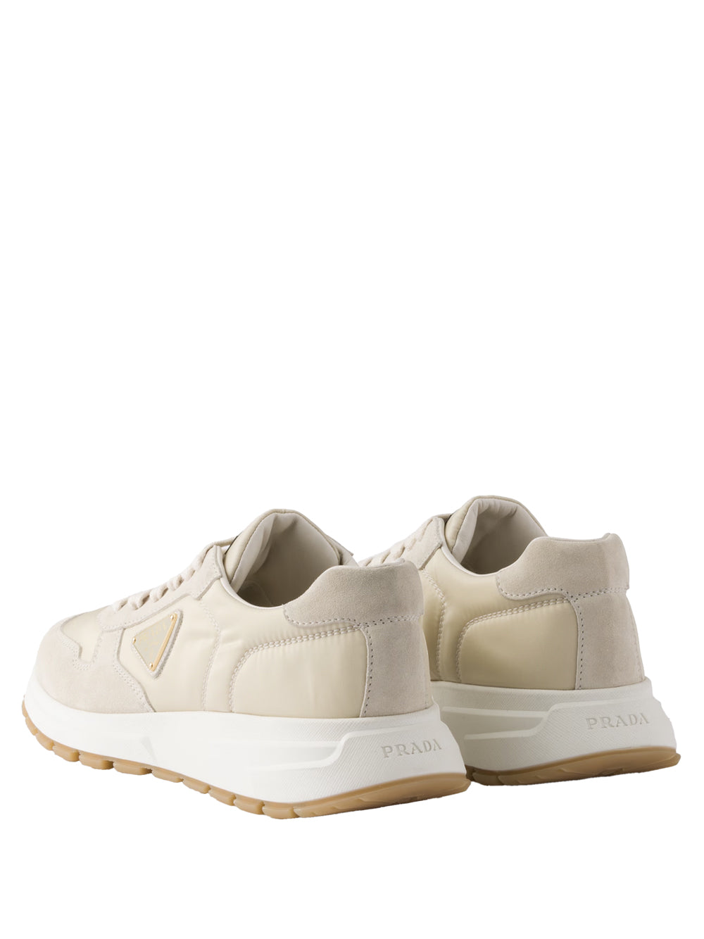 PRADA Sleek Suede and Re-Nylon Sneakers for Women