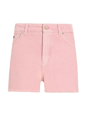 DOLCE & GABBANA Regular Rise Flared Denim Shorts for Men