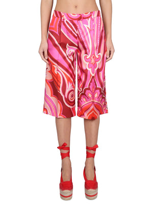 ETRO Silk and Cotton Bermuda Shorts for Women