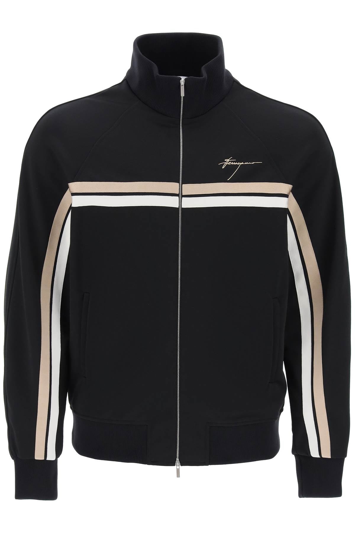 Ferragamo Men's Two-Tone Track Sweatshirt - Regular Fit