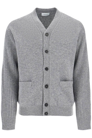 Ferragamo Luxury Wool Cardigan with Elbow Patches