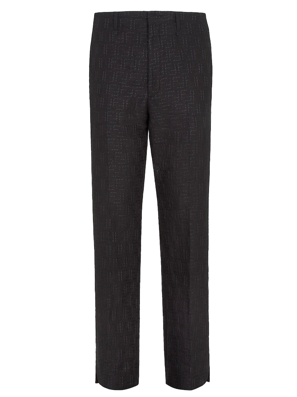 FENDI FF Jacquard Linen Trousers for Women