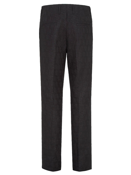 FENDI FF Jacquard Linen Trousers for Women