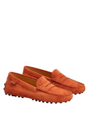 TOD`S Men's Suede Rubber Driving Loafers