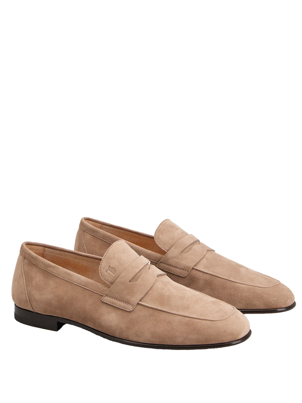 TOD`S Women's Suede Loafers with Leather Sole