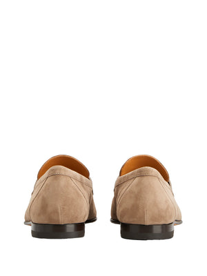 TOD`S Women's Suede Loafers with Leather Sole