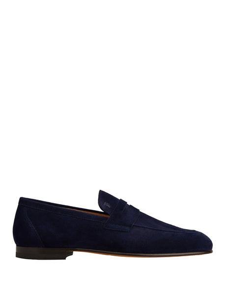 TOD`S Women's Suede Loafers with Leather Sole