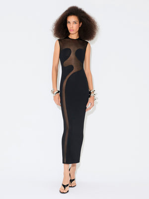 ALAÏA Ankle-Length Bodycon Dress