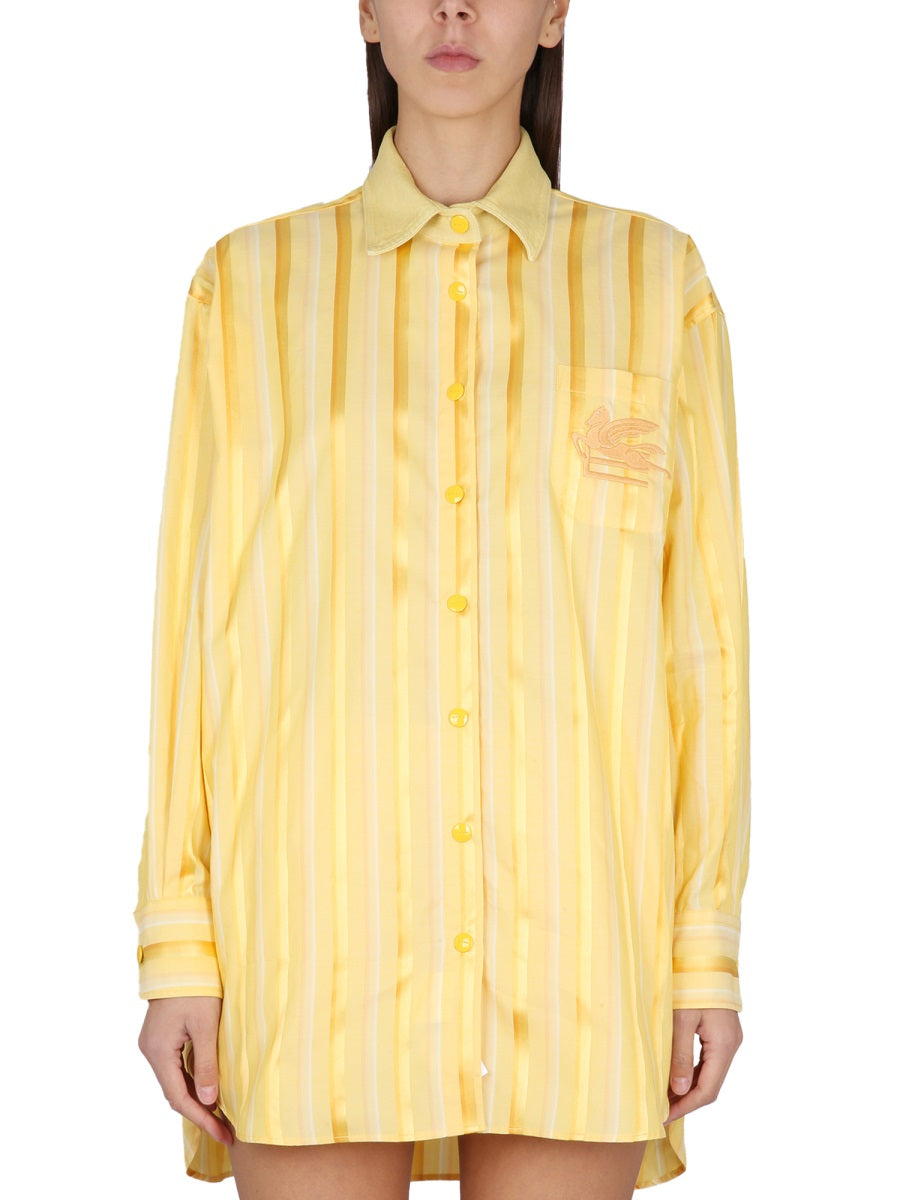 ETRO Silk Blend Classic Collar Shirt for Women