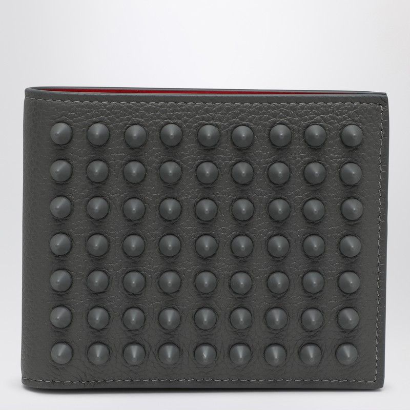 CHRISTIAN LOUBOUTIN Mini Studded Leather Bi-Fold Wallet