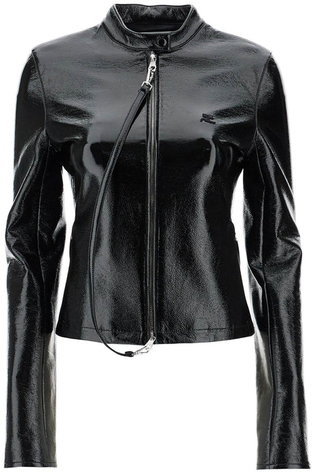 COURREGÈS Premium Glossy Zip Jacket for Women