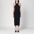 COURREGÈS Ribbed Midi Dress with Side Slit