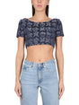 ETRO Chic Crop Top with Round Shoulders