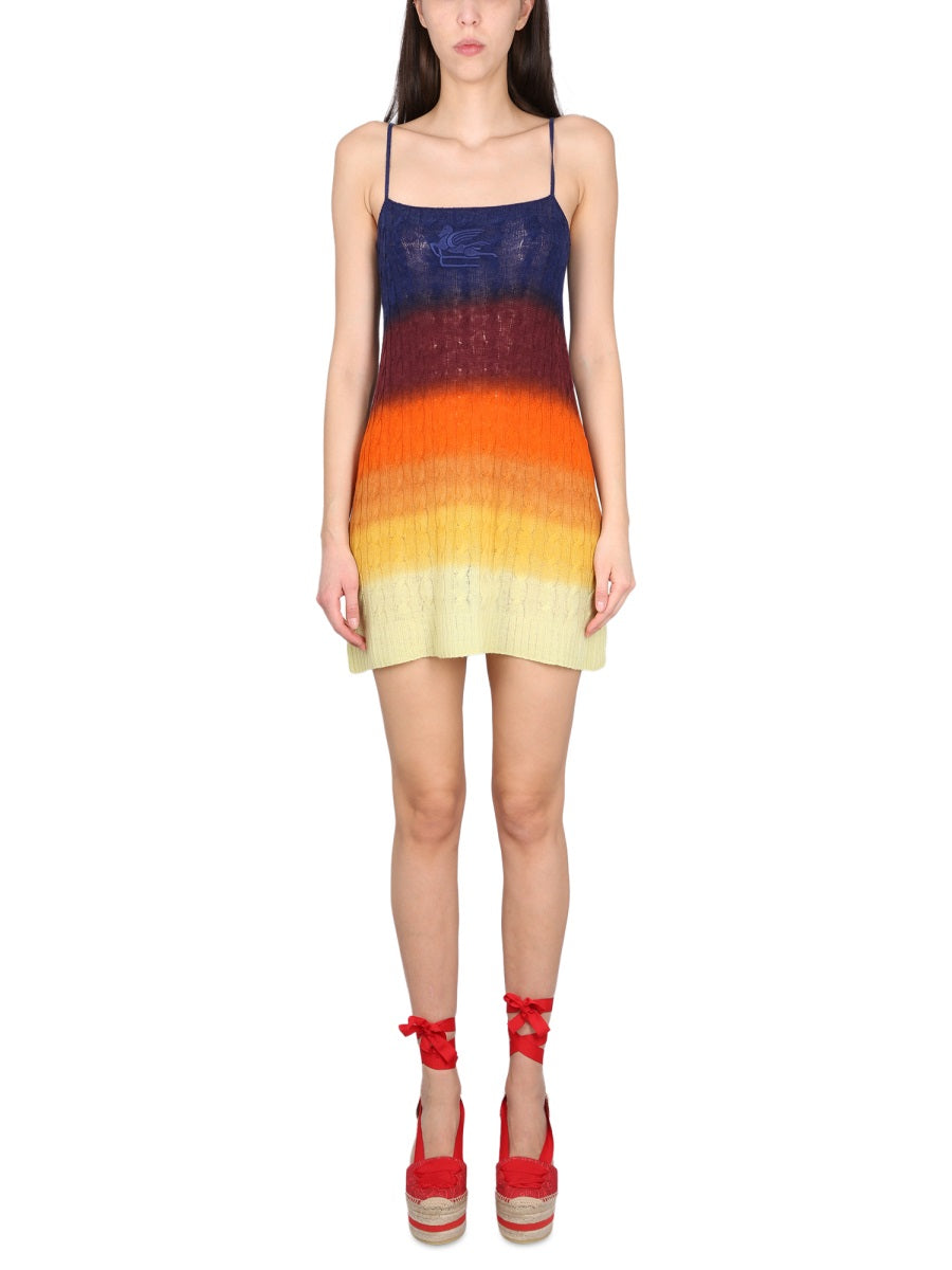 ETRO Elegant Shaded Wool Mini Dress for Women