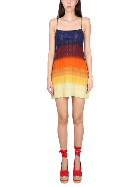 ETRO Elegant Shaded Wool Mini Dress for Women