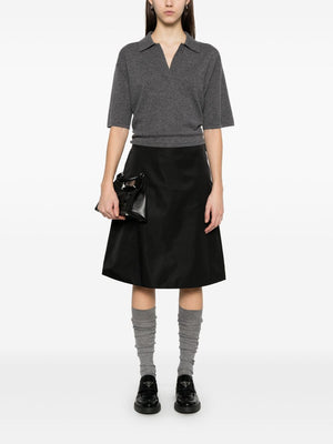 PRADA A-Line Nylon Midi Skirt for Men