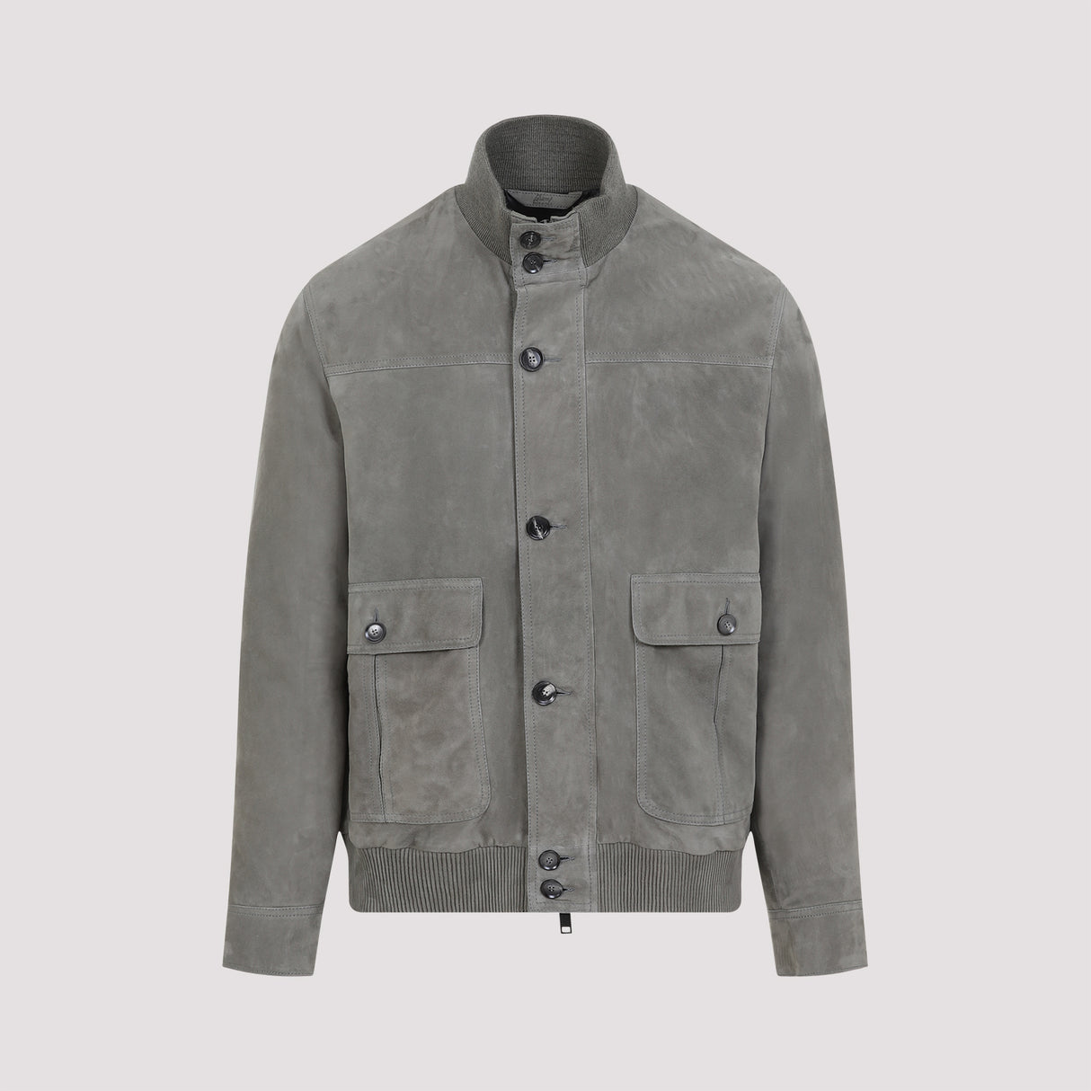 BRIONI Suede Leather Blouson Jacket