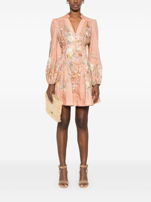 ZIMMERMANN Men's Tallow Plunge Mini Dress