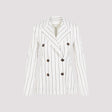 MAX MARA Striped Cotton-Linen Jacket