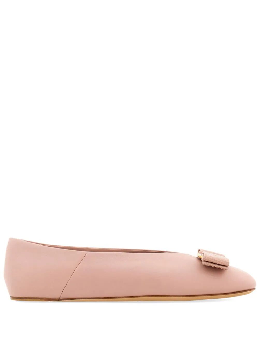 Ferragamo Mini Ballerina Flats with Bow Detail