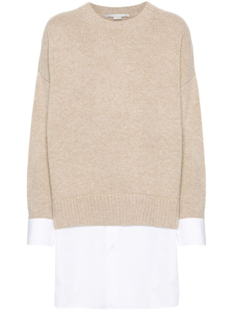 STELLA MCCARTNEY Layered Wool and Cotton Pullover for Men