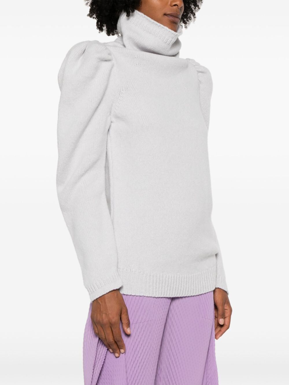 DRIES VAN NOTEN Men's Mock Neck Wool Sweater - Fall/Winter 2024