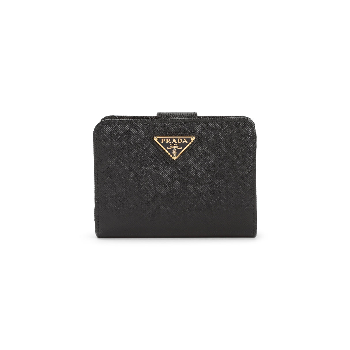 PRADA Mini Leather Wallet - 100% Calf Leather, Compact Design