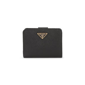 PRADA Mini Leather Wallet - 100% Calf Leather, Compact Design