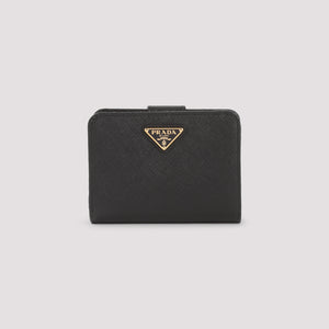 PRADA Mini Leather Wallet - 100% Calf Leather, Compact Design