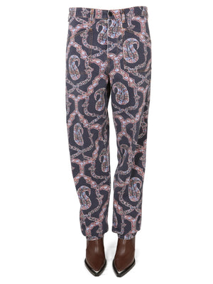 ETRO Paisley Print Denim Pants for Women