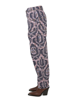 ETRO Paisley Print Denim Pants for Women